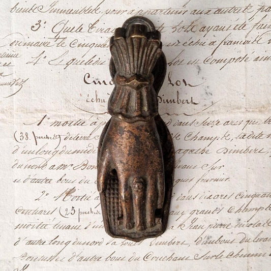 Antique "Victorian Hand" Letter Clip