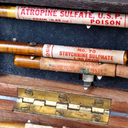 Rare "Morphine / Atropine / Strychnine" medical kit, USA