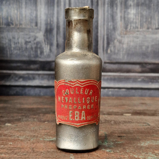 Old bottle "Prepared Metallic Color E.B.A."