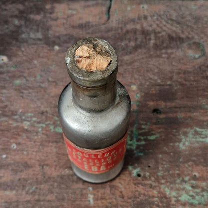 Flacon ancien « Couleur Métallique Préparée E.B.A. »