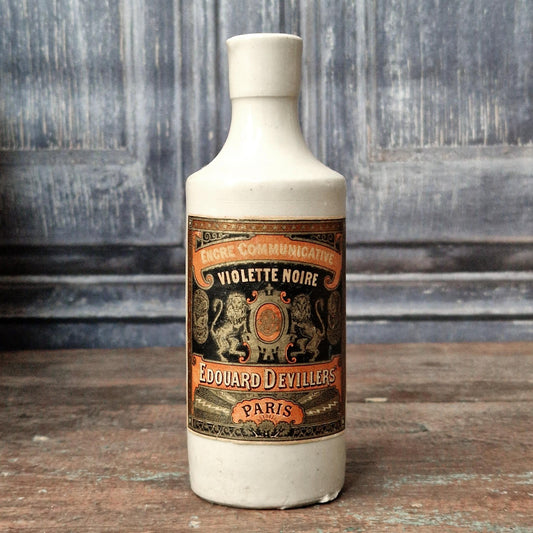 Stoneware bottle "Purple Black Ink - Edouard Devillers", Circa 1900