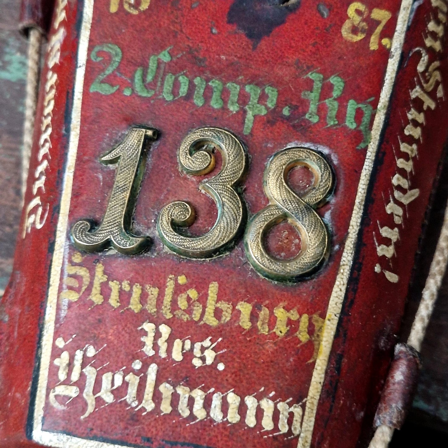 Patriotic reservist's canteen "138 Strasbourg", circa 1887