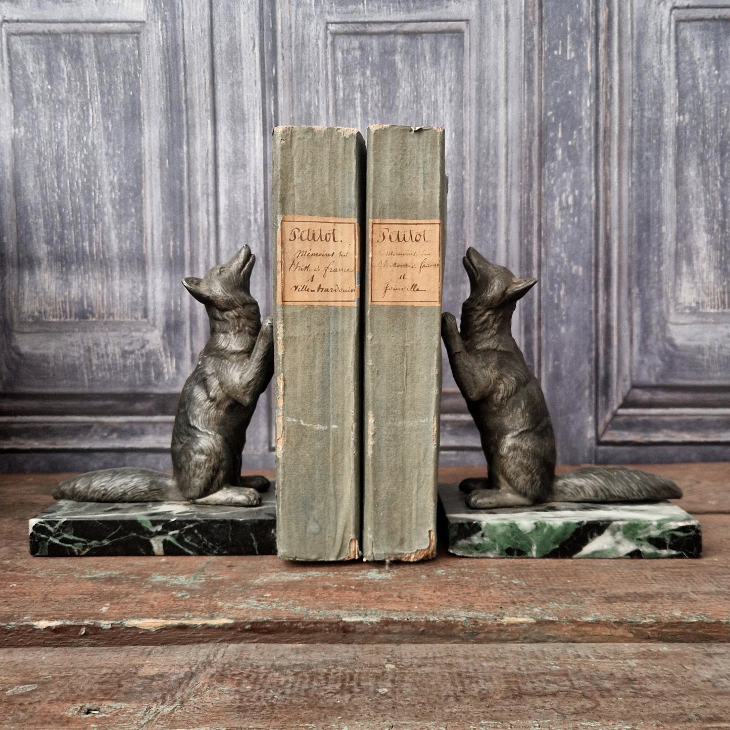 Pair of "Foxes" bookends - Circa 1930