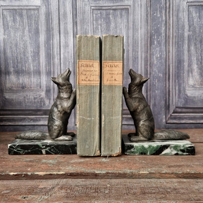 Pair of "Foxes" bookends - Circa 1930