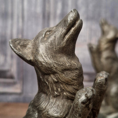 Pair of "Foxes" bookends - Circa 1930