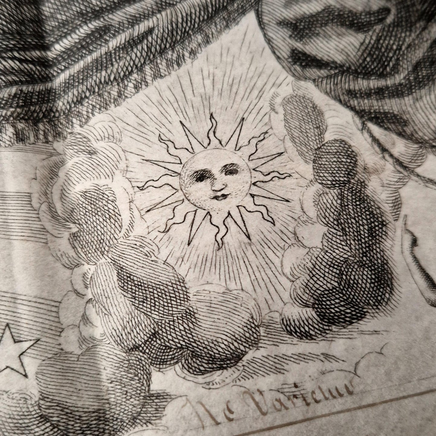 Superb French / English Masonic certificate - 1823