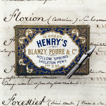 "Henry's" Pen Nib Box - Blanzy Poure & Co.