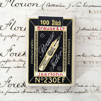 Boîte de plumes scellée « Brause Feder N°230EF »