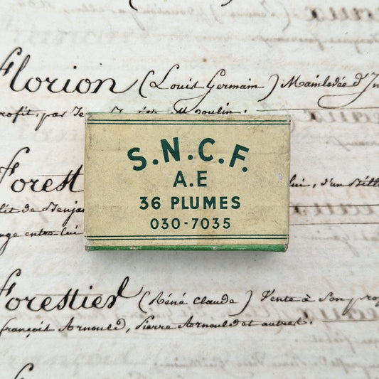 Rare "S.N.C.F. A.E" pen nib box - Sealed
