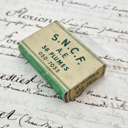Rare "S.N.C.F. A.E" pen nib box - Sealed