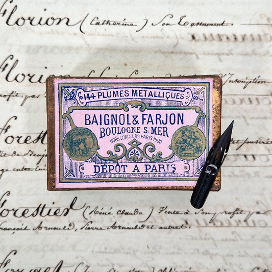 Old "Baignol & Farjon" nib box - "G" type