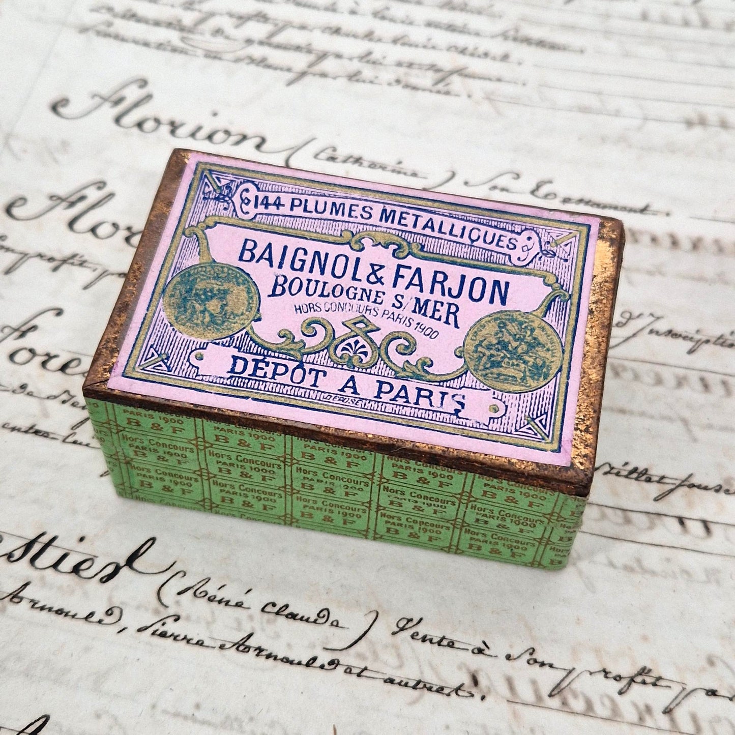 Old "Baignol & Farjon" nib box - "G" type