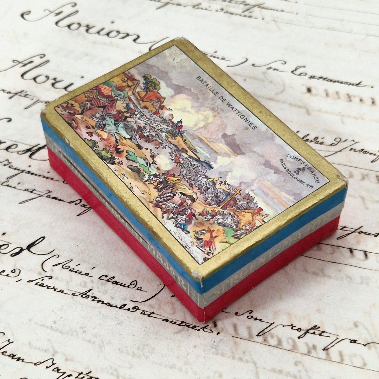 Boîte de plumes scellée - Sergent-Major, « Bataille de Wattignies »