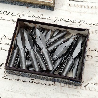 Box of "J.B. Mallat - No.1 extra-fine nibs"