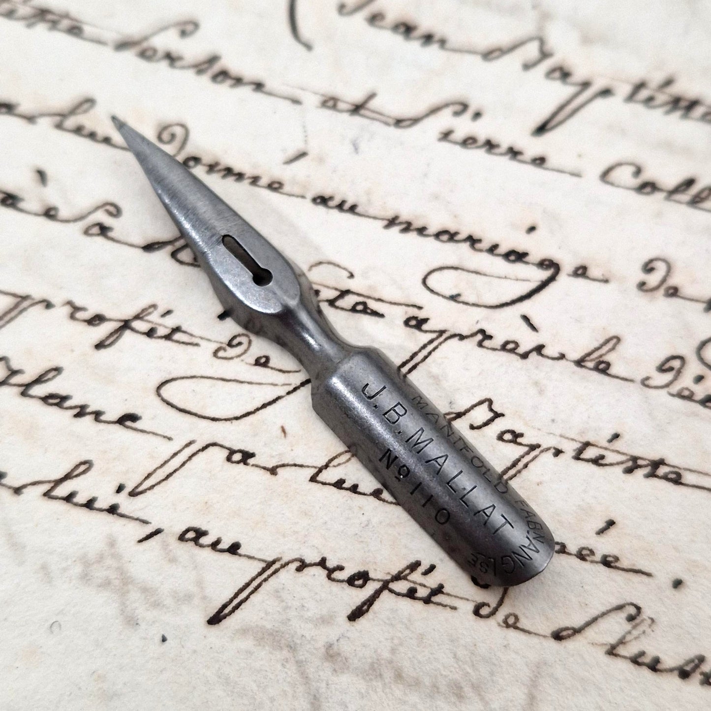 Box of "J.B. Mallat - No. 110 Fine Nibs"