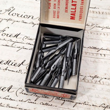 Box of "J.B. Mallat - No. 110 Fine Nibs"