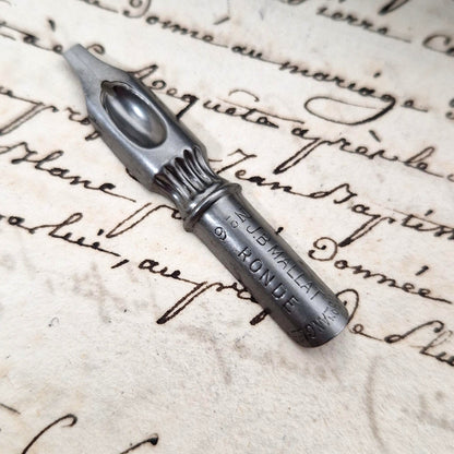 Old box of "J.B. Mallat - Ronde N°6" nibs