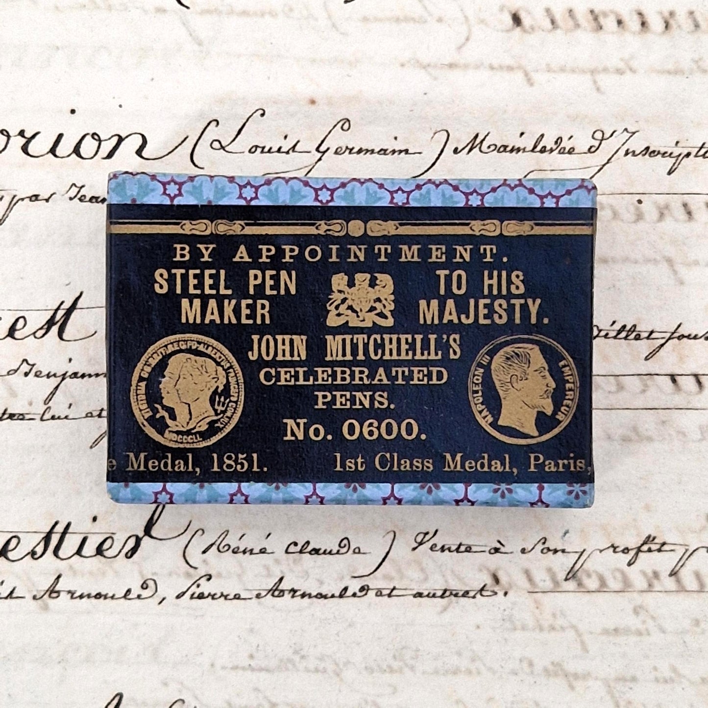 Boîte de plumes scellée « John Mitchell’s - No.0600 »