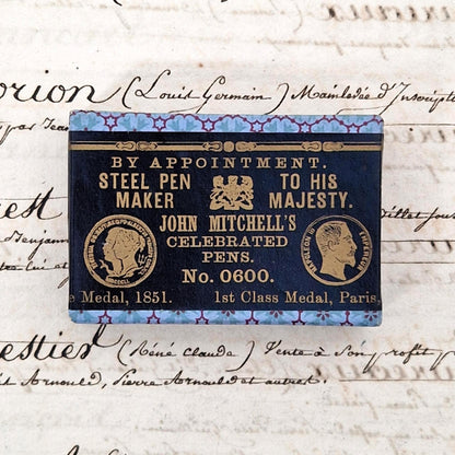 Boîte de plumes scellée « John Mitchell’s - No.0600 »