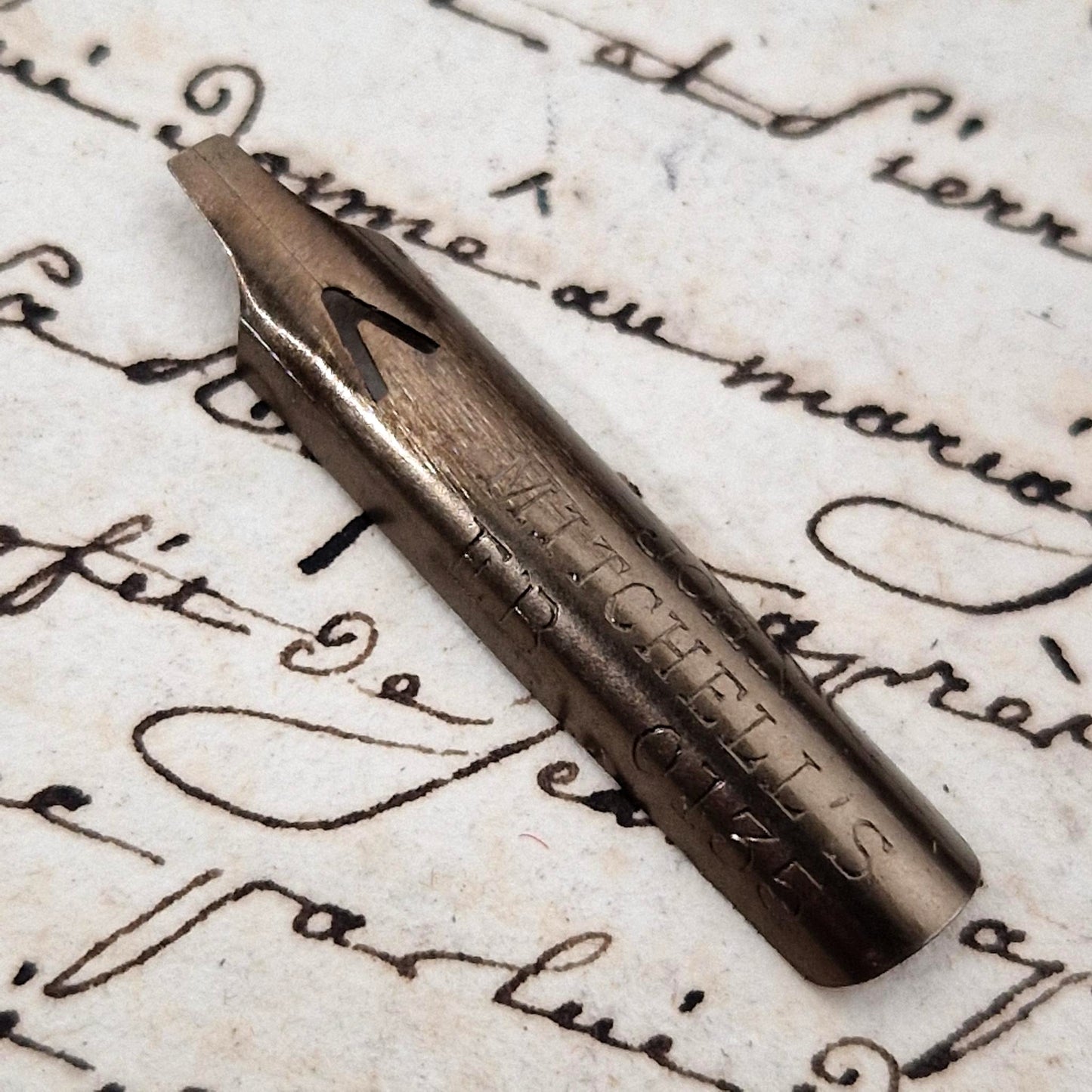 Old pen nib box "John Mitchell's - No.045"