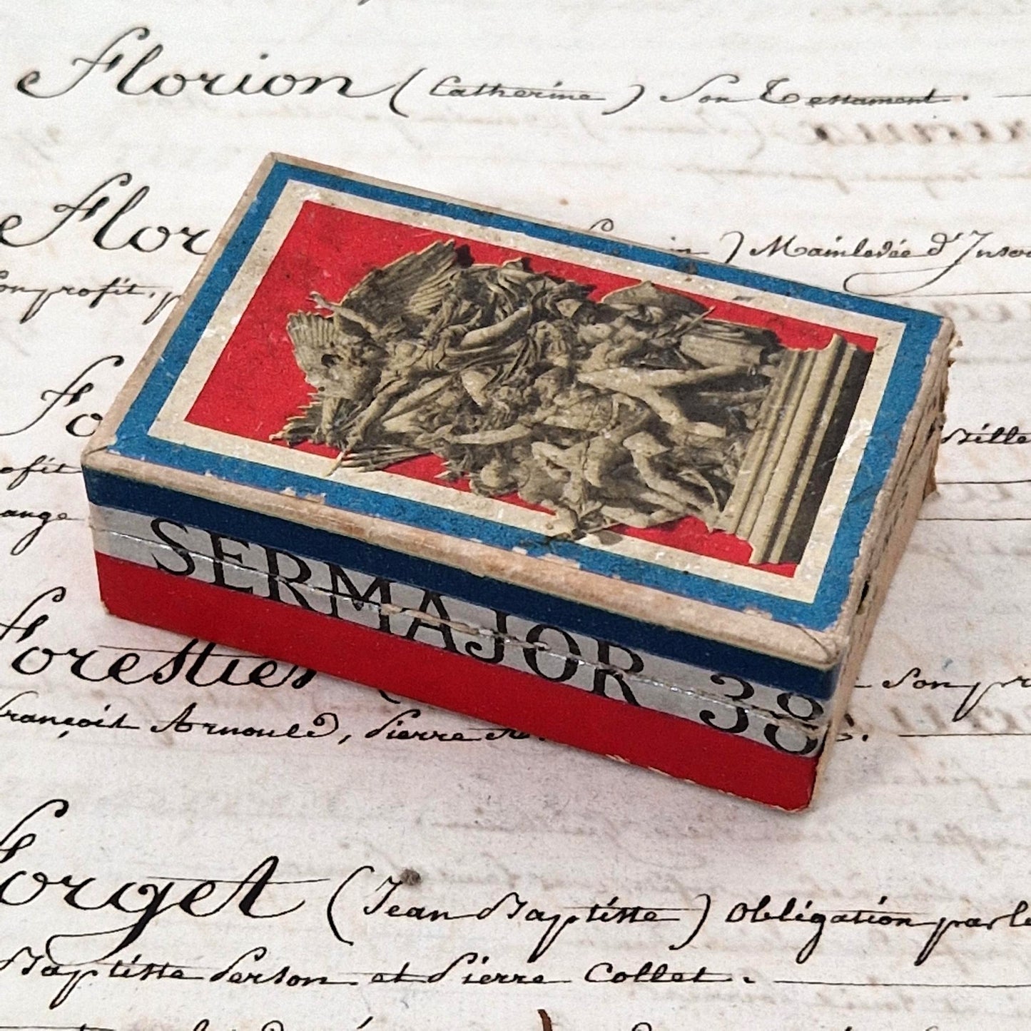 Rare patriotic "Sermajor 38" pen box