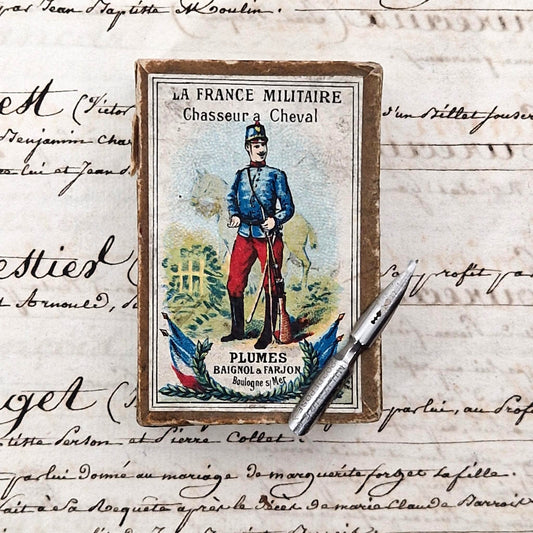 Plumes Baignol & Farjon, « La France Militaire - Chasseur à Cheval »