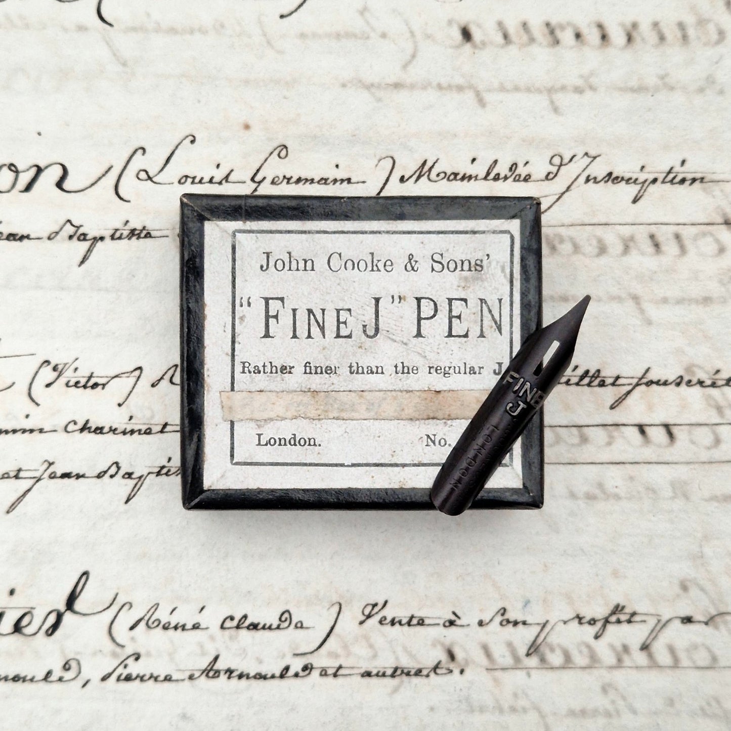 Vintage "Fine J Pen" Nibs - John Cooke & Sons London