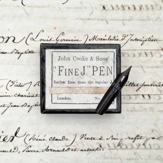 Vintage "Fine J Pen" Nibs - John Cooke & Sons London