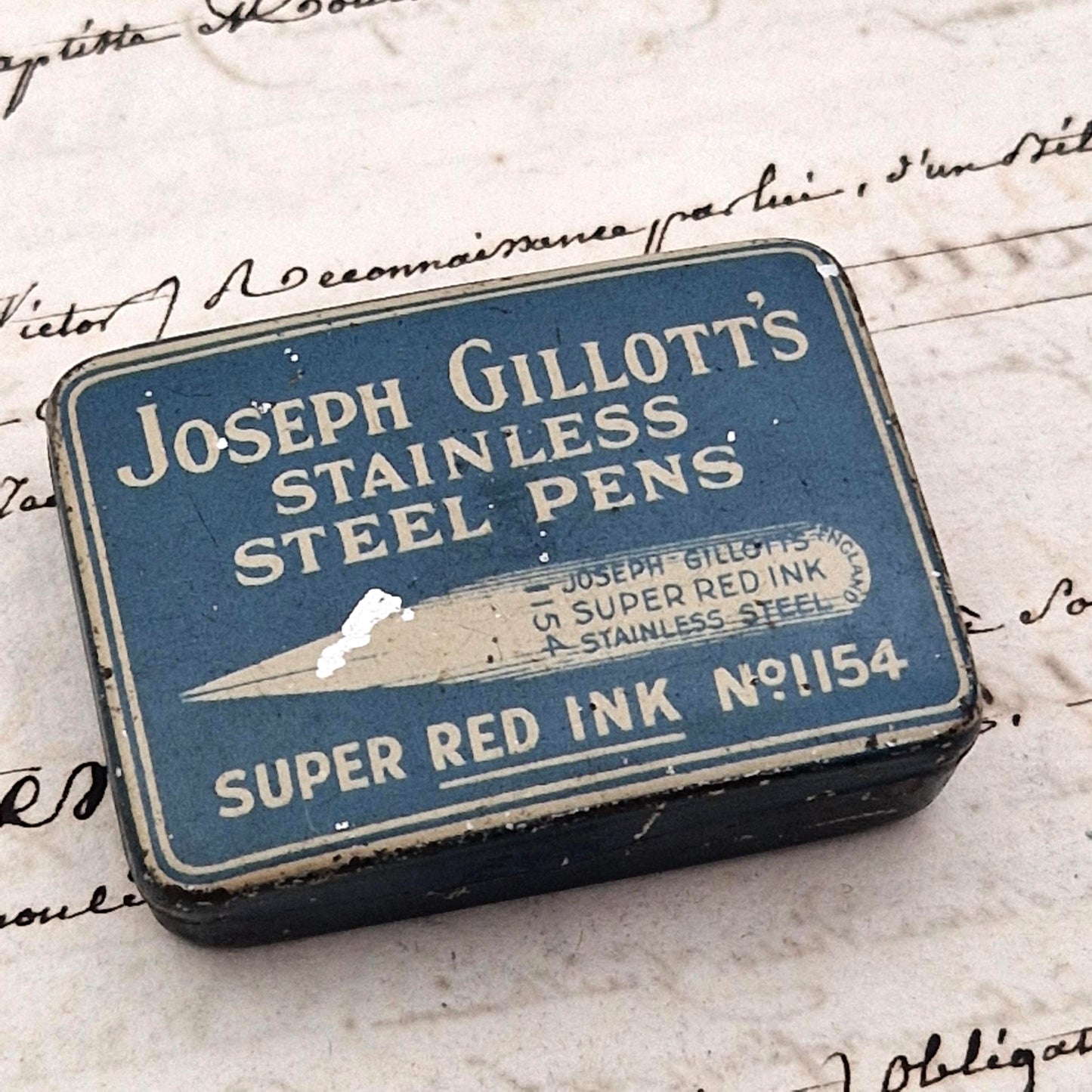 Vintage nibs "Joseph Gillott's - Super Red Ink"