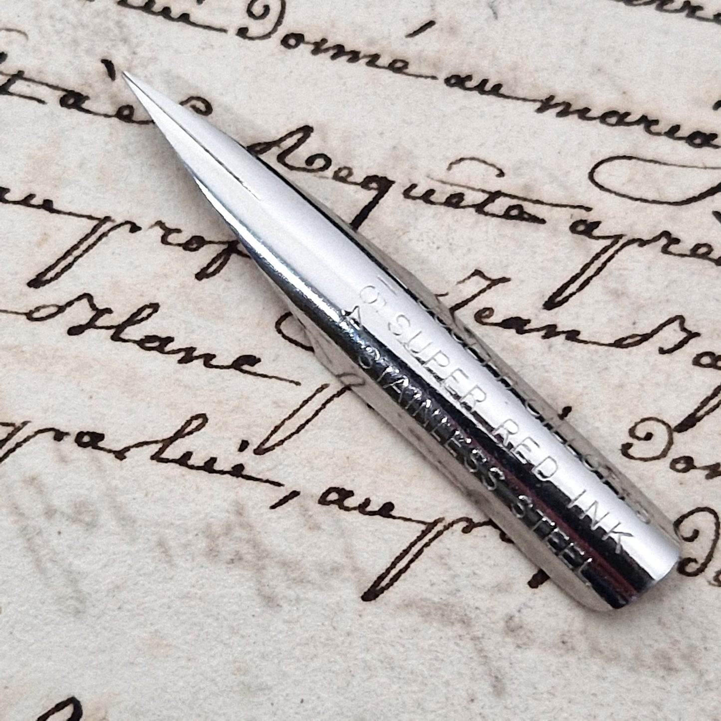 Vintage nibs "Joseph Gillott's - Super Red Ink"
