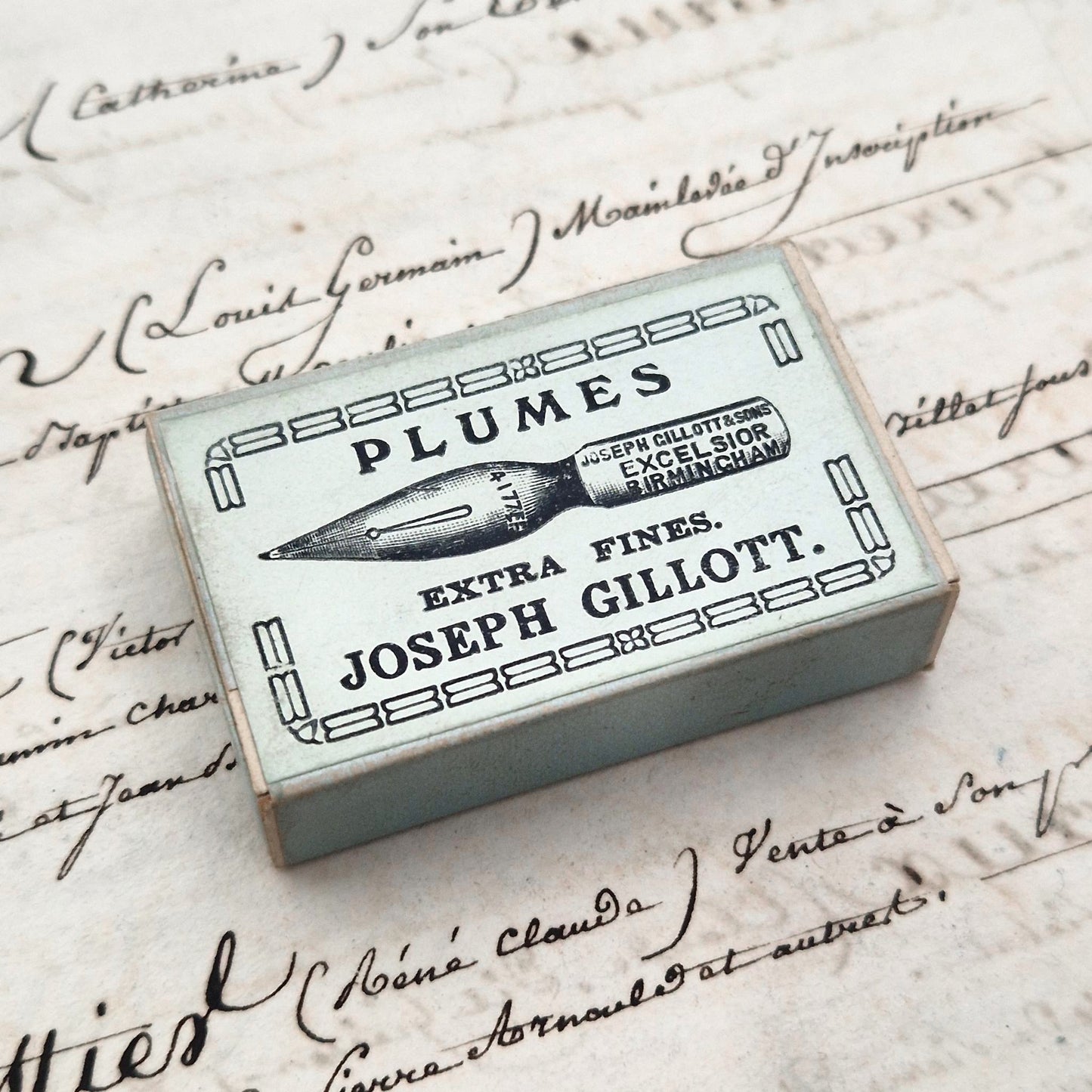 Boîte de plumes Joseph Gillott-  « Excelsior Extra Fines »