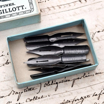 Boîte de plumes Joseph Gillott-  « Excelsior Extra Fines »