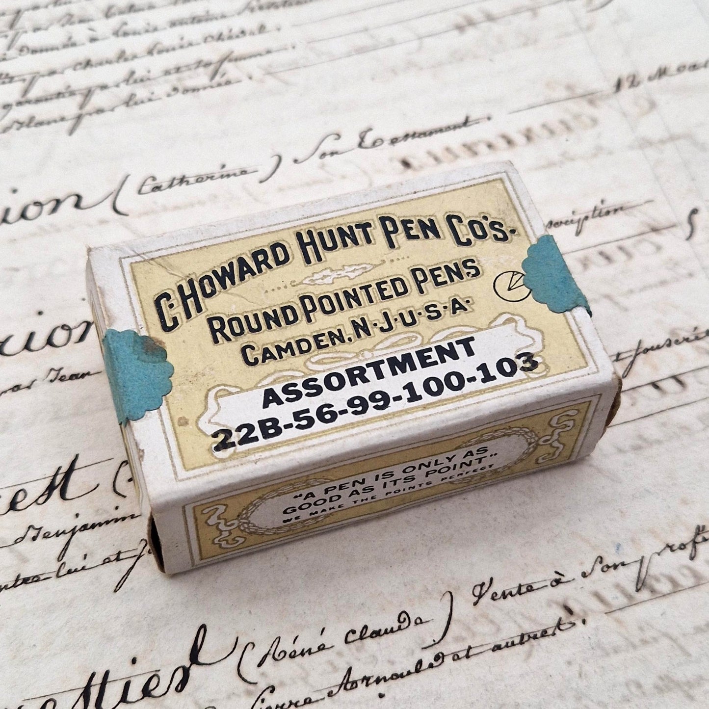 Sealed pen box "C. Howard Hunt Pen Co. Assortment"