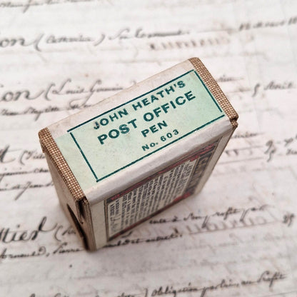 Sealed box of "John Heath's Steel Pens," Circa 1910