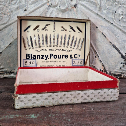 Ancien présentoir de plumes Blanzy, Poure & Cie