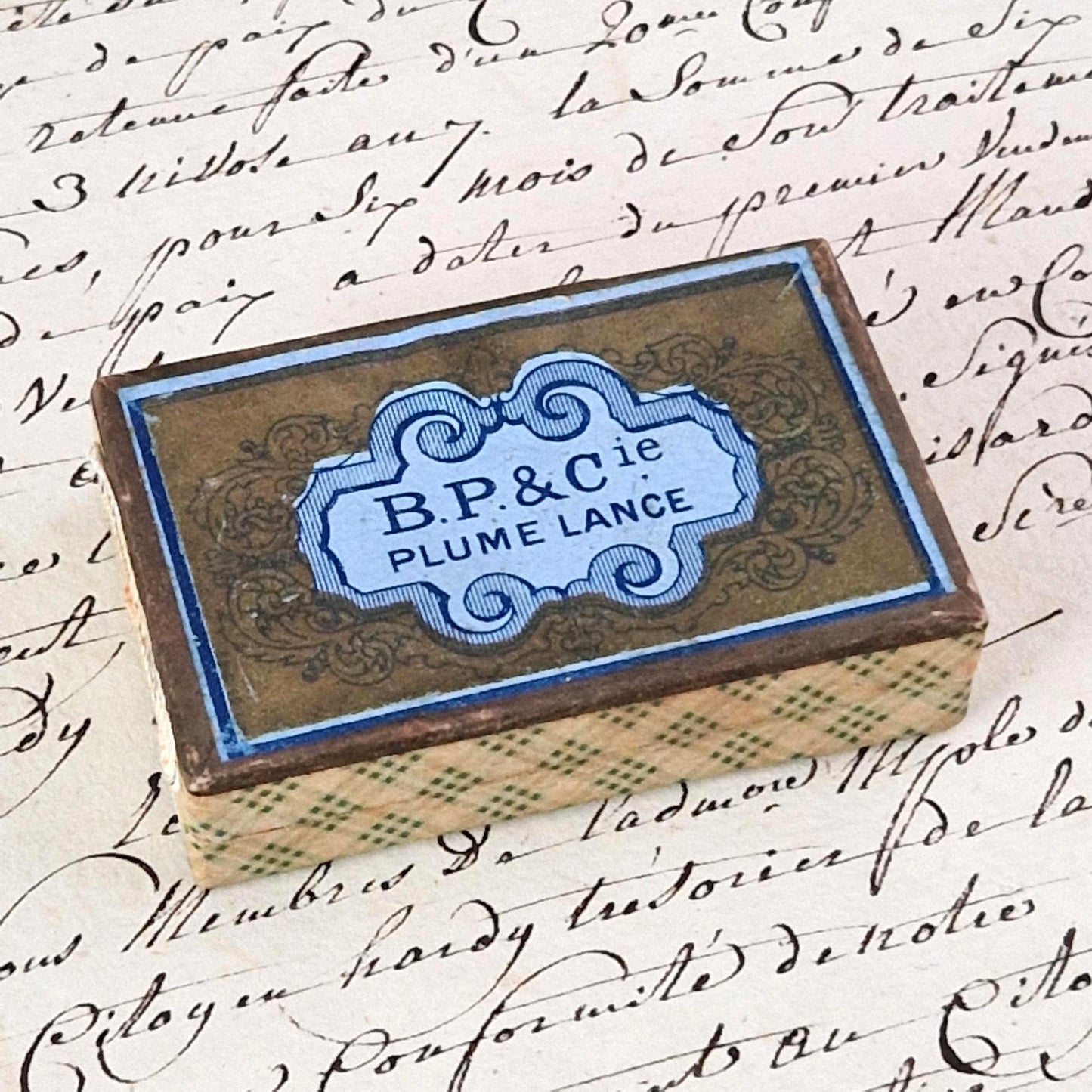 Old pen nib box "B.P. & Cie - Plume Lance"