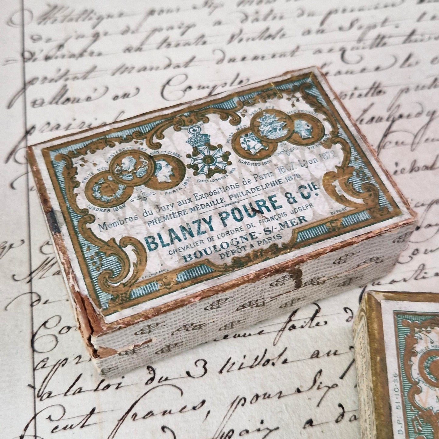Lot de 3 boîte de plumes « Blanzy Poure & Cie »