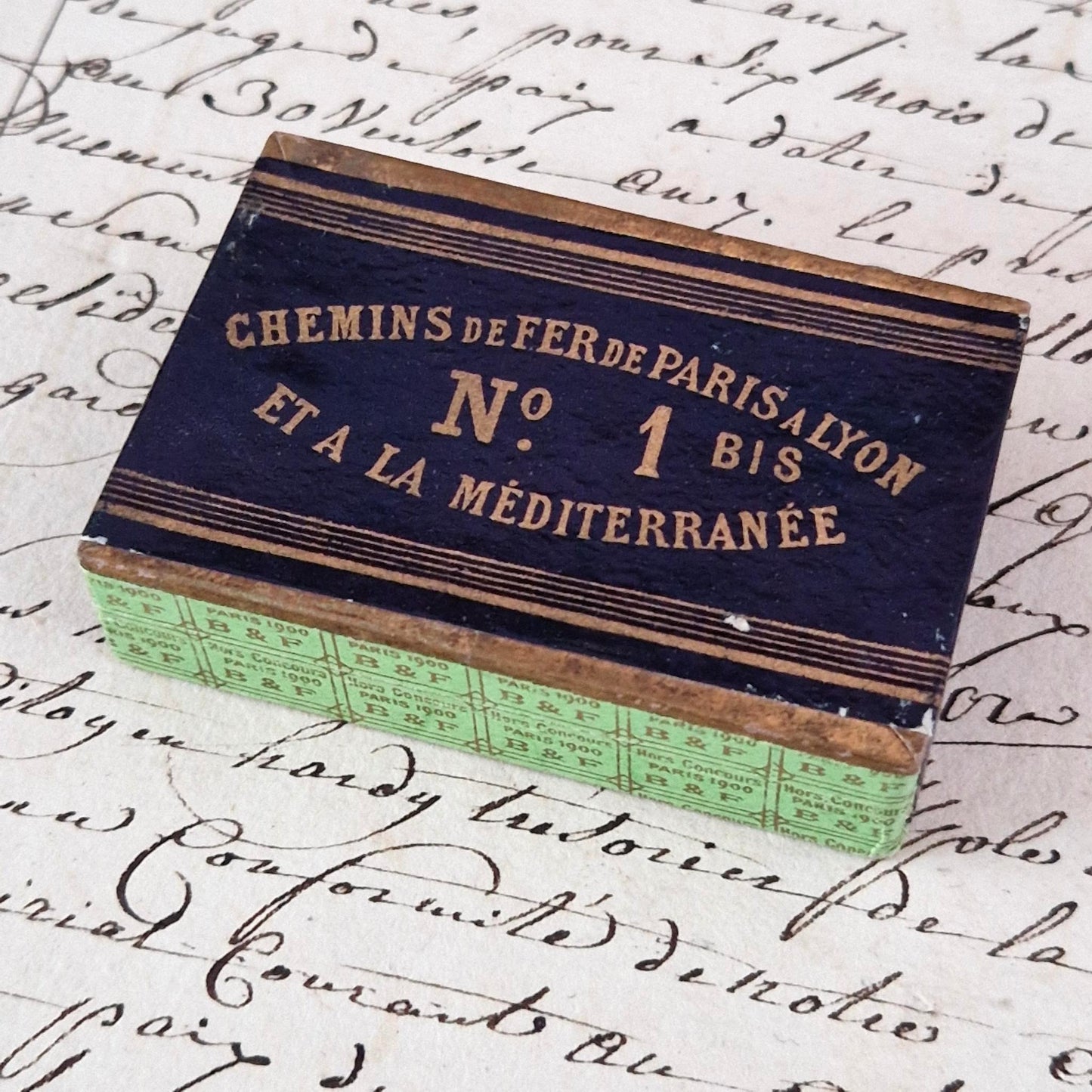 Boîte de plumes PLM « Chemins de Fer de Paris à Lyon n°1 Bis »