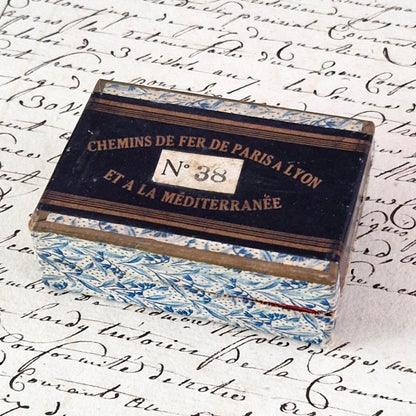 Box of "Paris to Lyon Railways No. 38" pen nibs