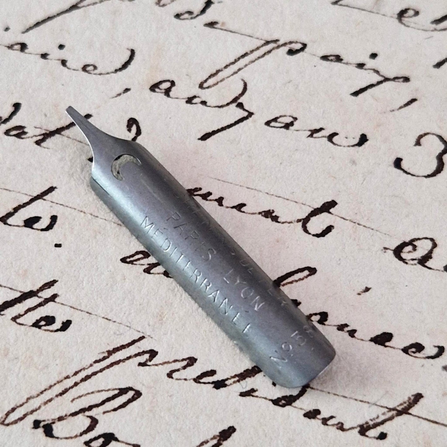 Box of "Paris to Lyon Railways No. 38" pen nibs