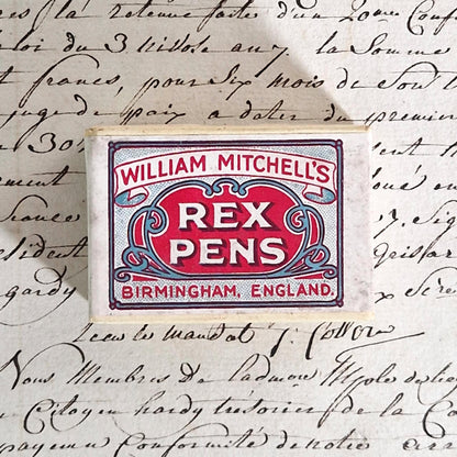 Sealed box of "William Mitchell's Rex Pens" nibs