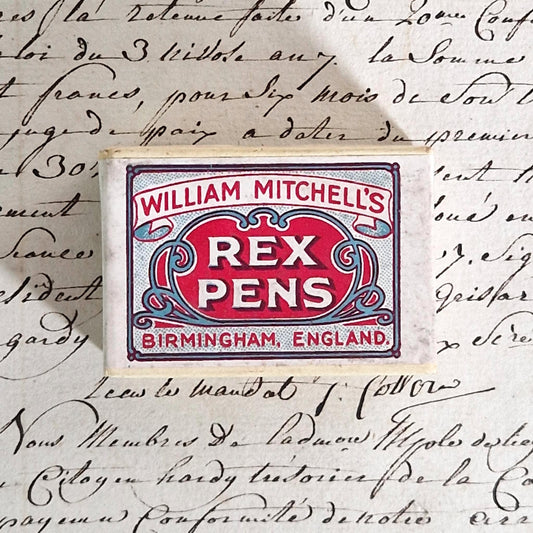 Boîte de plumes scellée « William Mitchell’s Rex Pens »