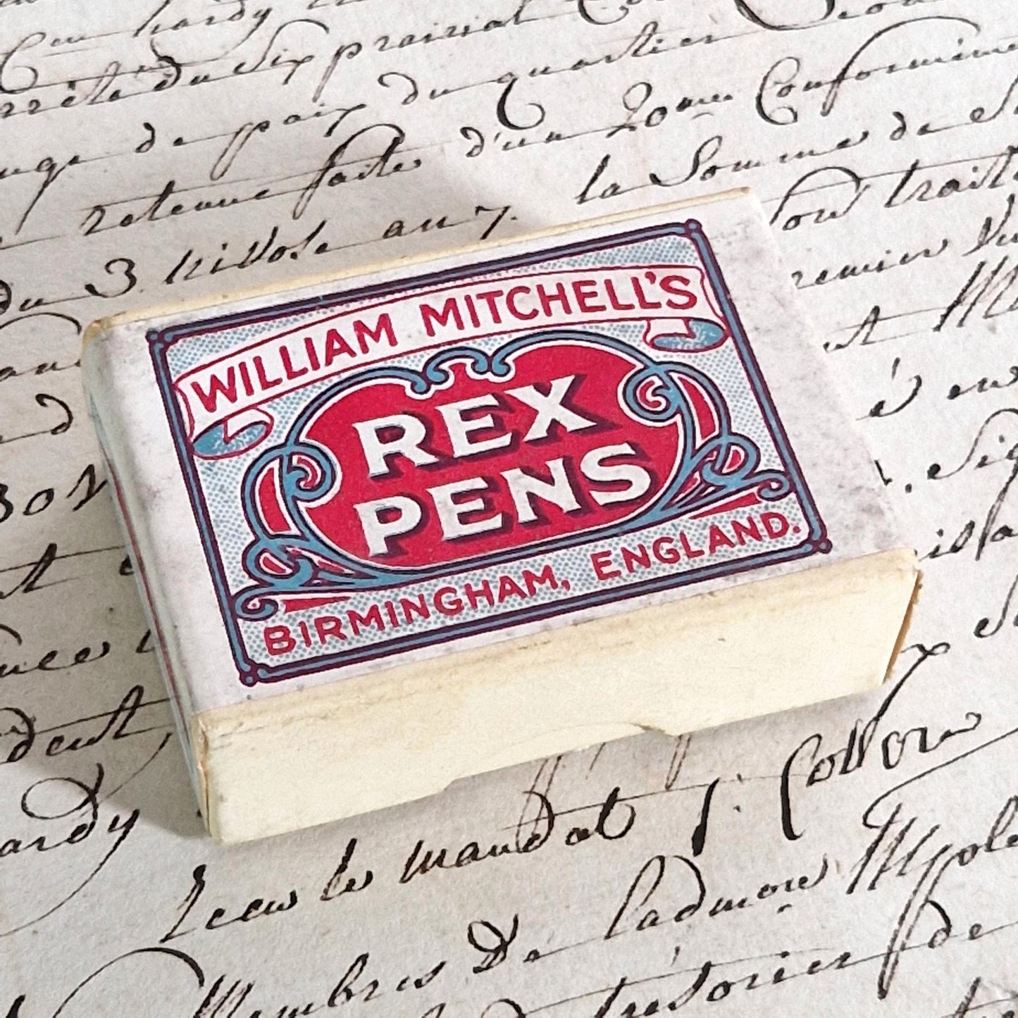 Sealed box of "William Mitchell's Rex Pens" nibs