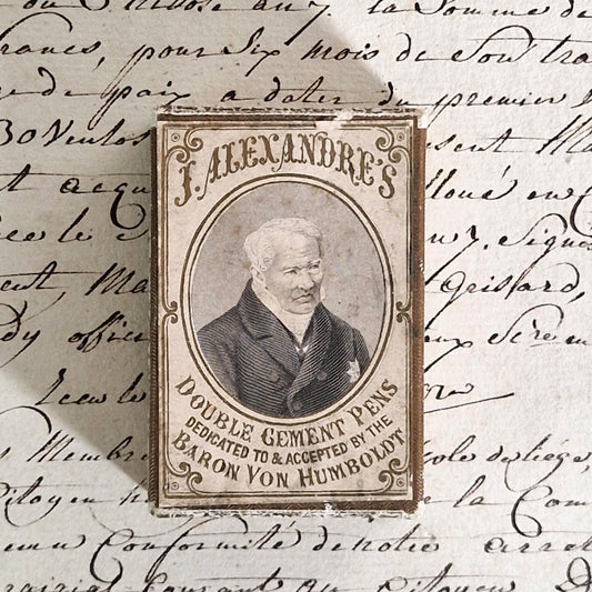 Old "J. Alexandre" pen box, 19th century