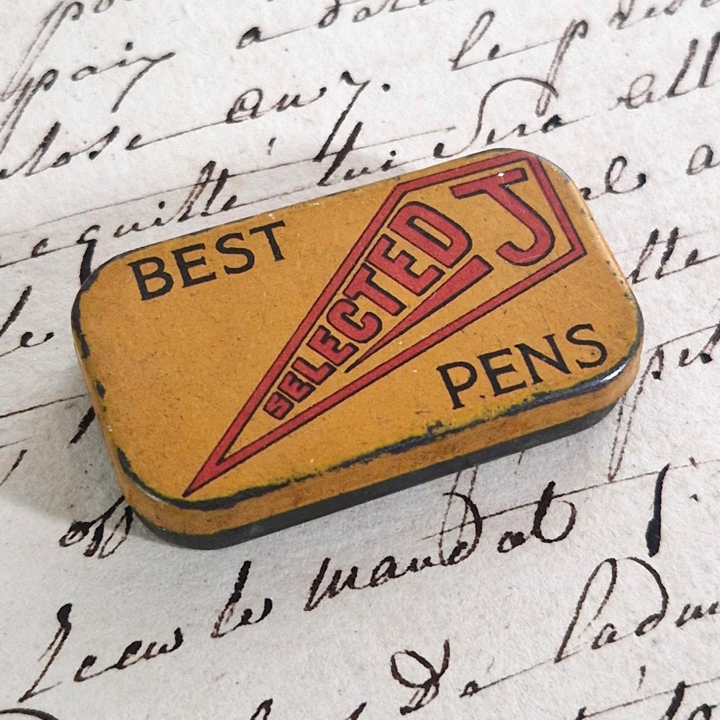 Old pen box "Best Selected J Pens"