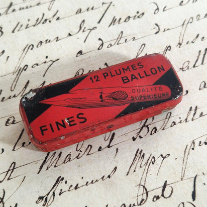 Old box of "Ballon Fines" nibs, complete