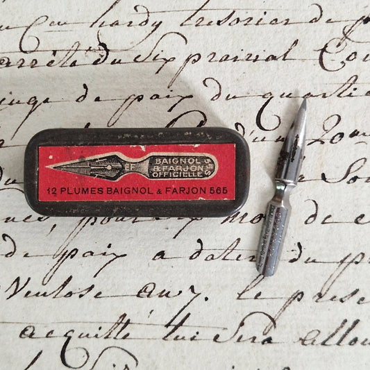 Small box of "Baignol & Farjon 565" nibs