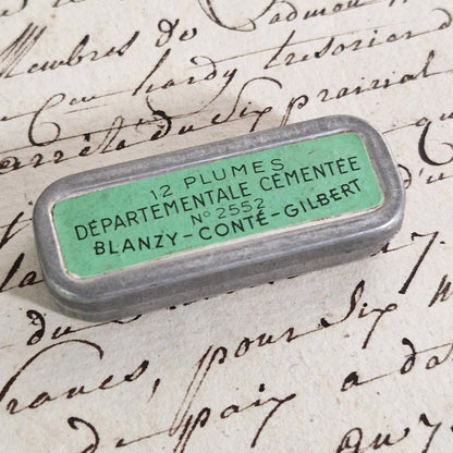 Boîte de 12 plumes « Départementale Cémentée »