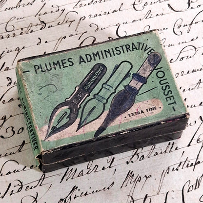 Boîte ancienne « Plumes Administratives Jousset »