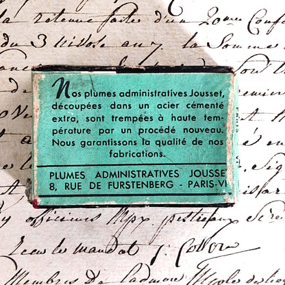 Boîte ancienne « Plumes Administratives Jousset »